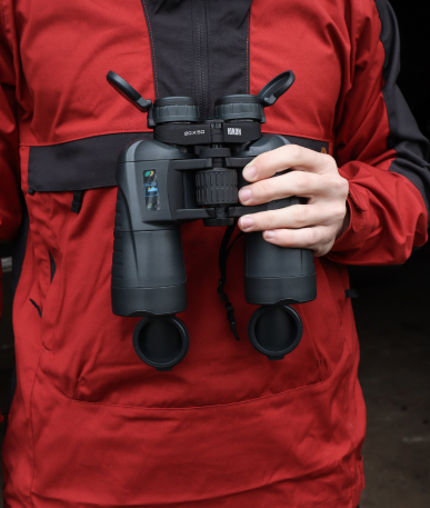 Optics, flashlights, walkie-talkies